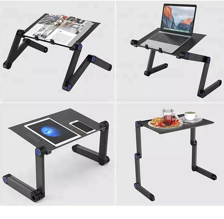 Factory Wholesale Competitive Price Portable Notebook PC Adjustable Standing Foldable Desk