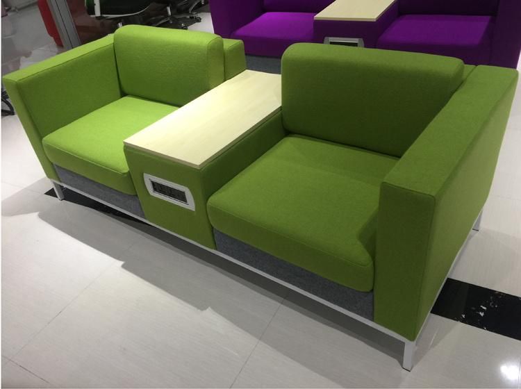 Leisure Sofa with Middle Tea Table for Public Waiting Reception Area