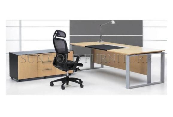 Hot Sale Modern Simple Boss Executive Desk with Steel Foot (SZ-OD017)