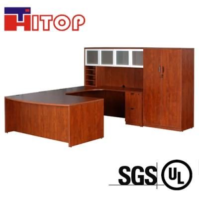 Modern Luxury Wooden Laminate Working U Shape Manager Executive Office Furniture Office Desk Workstation