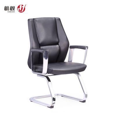 Boss Manager Guest Conference with 180 Deg Resilient Mechanism Leather Visitor Executive Office Chair