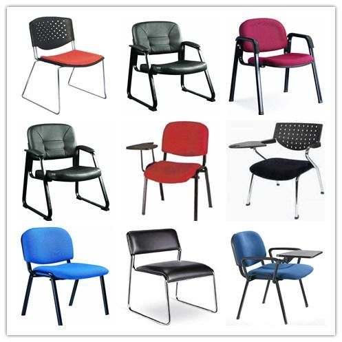 Modern Simple Design Fabric Seat Plastic Training Chair (HX-PLC003)