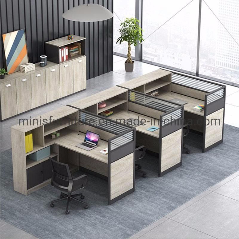 (M-WS206) Simple Office Desk Custom Made Staff Office Workstation