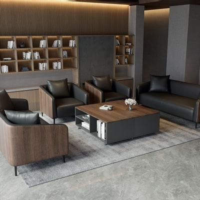 Manufacturer Commercial Sofa Couch European Nice Design Leather Corner Sofa Set for Office Room