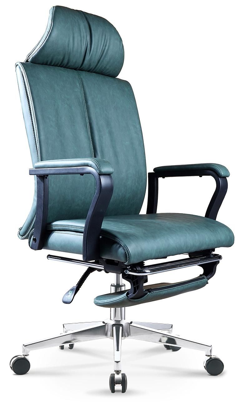 Ergonomic Relax Executive PU Leather Office Adjustable Ottoman Studio Recliner Chair