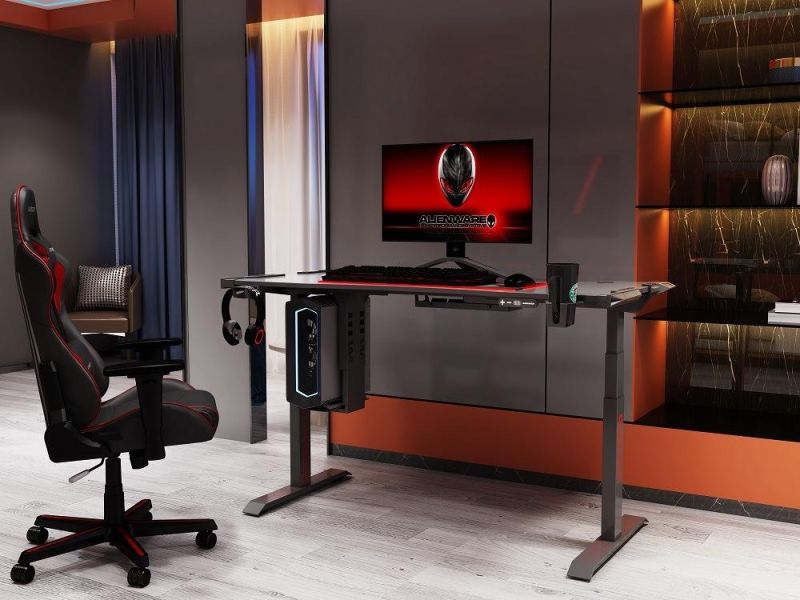High Performance Low Noise 1250n Load Capacity Ergonomic Jufeng-Series Gaming Desk