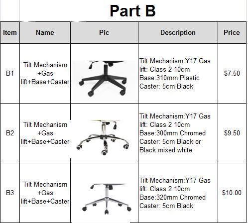 Manufacturers Cheap Wheel Base Middle Back Staff Office Desk Working Chair with Fixed Armrest