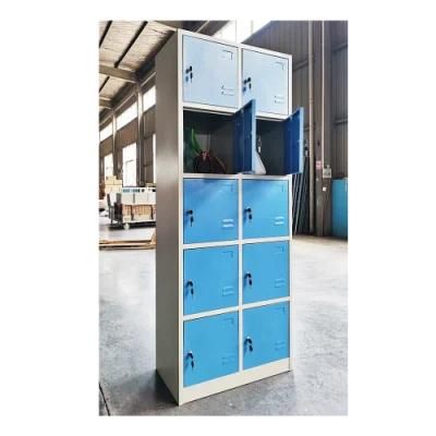 Fas-154 10 Door Blue Colors Metal Work Lockers Staff Storage Steel Locker Cabinet