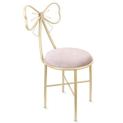 Home Vintage Furniture Garden Wood Chair Metal High Leg Dining Chair