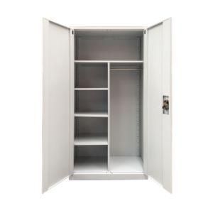 0.7 mm Red Kd 2 Door Clothing Steel Wardrobe Locker