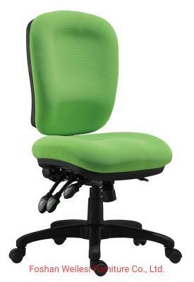 High Back 3 Lever Heavy Duty Mechansim BIFMA Test Nylon Base with Castor Green Color Office Chair