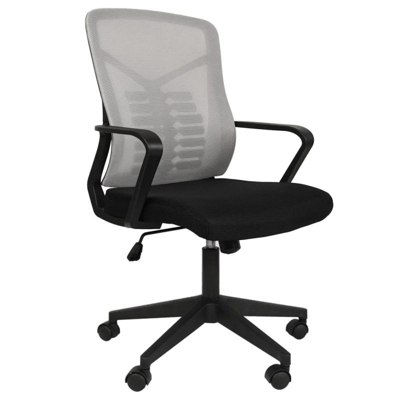 Modern Home Office Furniture Chair Height Adjustable Upholstered Mesh Swivel Computer Executive Conference Chair Office Ergonomic Desk Chair MID-Back