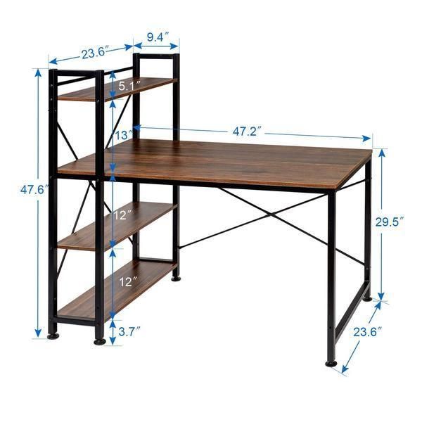 Modern Simple Desktop Combination Computer Writing Desk 0346