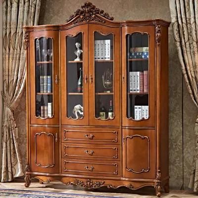 Furniture Factory Wholesale Classic Wood Bookcase in Optional Cabinet Color
