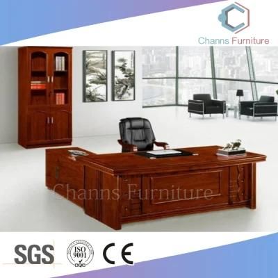 Home Furniture Paper Veneer Desk Hotel Office Table with Return Cabinet (CAS-VA22)