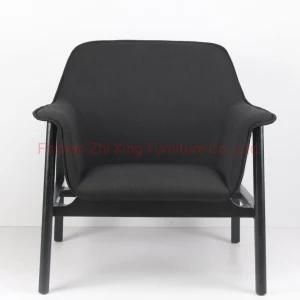 Recreational Chair Simple Solid Wood Chair Nordic Creative Armchair Single Sofa Chair Fabric Simple Modern Chair