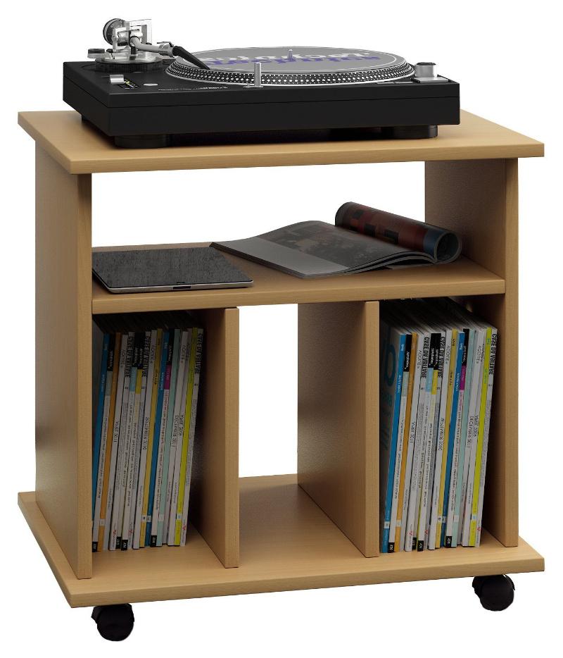 Rotating Mobile Shelving Unit Wood Bookshelf