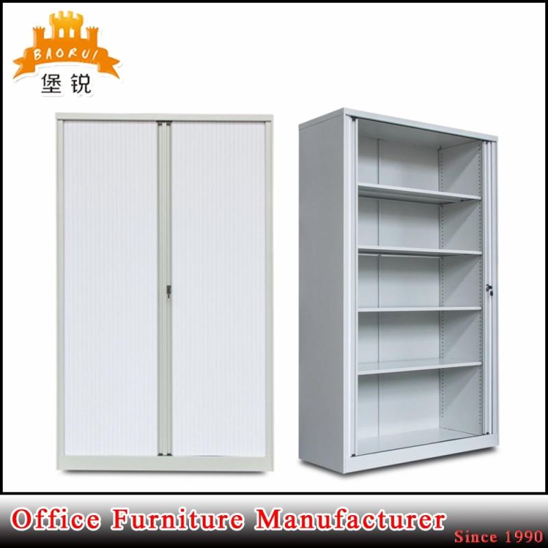 White Color Large Office Tambour Lockable Filing Cupboards
