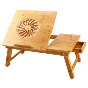 Factory Wholesale Bamboo Foldable Laptop Computer Desk