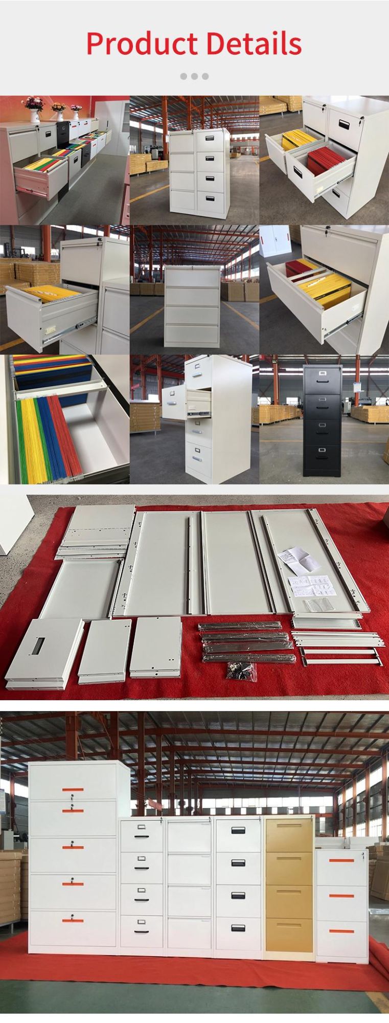 Modern Office Use Multifunctional Anti-Dumping Steel File Cabinet