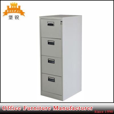 Steel Metal Office Furniture 4 Drawer Document Storage Vertical Filing Cabinet