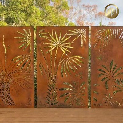 Modern Style Corten Steel High Quality Garden Decorative Screen