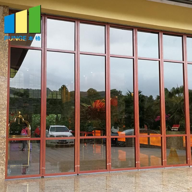 Aluminum Frameless Partition Movable Office Partition Wall / Glass Wall Partition
