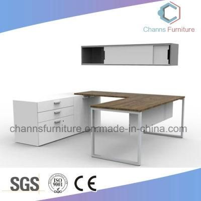 Modern Furniture Simple Office Table with White Credenza