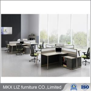 Modern Office Furniture Cubicle Work Station with Glass Partition (CP67L-4)
