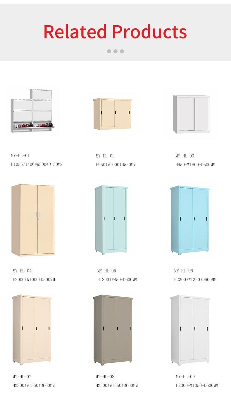 Steel Home Filing Cabinet Balcony Waterproof Metal Storage Locker Cabinet