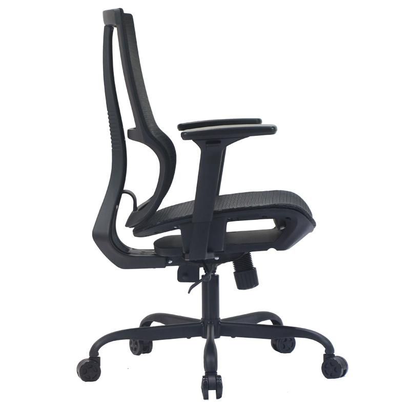 Ergonomic MID Back BIFMA Test Black Full Mesh Breathable Swivel Office Mesh Chair