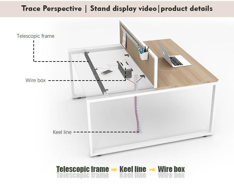 High Quality 2 Person Factory Dimensions Design Desk Table General Use Multi Furniture Sets Office Workstation