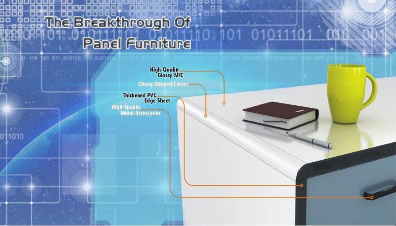 Fashion-Forward L-Shaped Computer Modern Executive Office Table