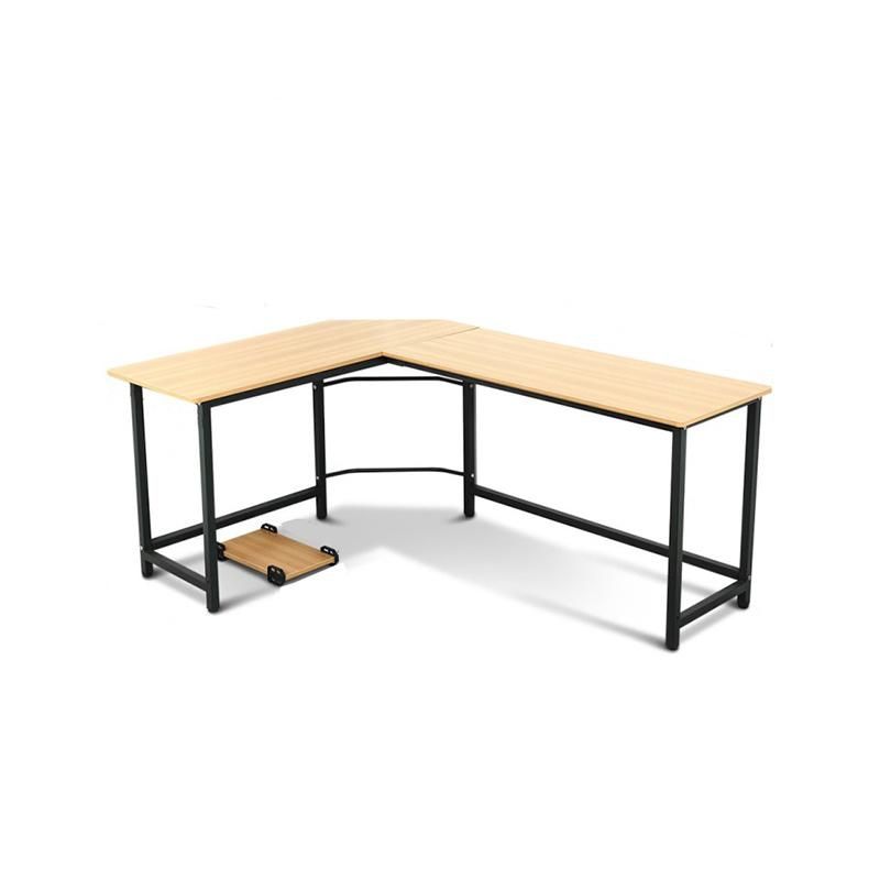 Simple and Atmospheric High-Quality Steel Wood Corner L-Shaped Desk