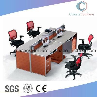 Classical 4 Person Office Workstation with Modern Drawers (CAS-W1877)