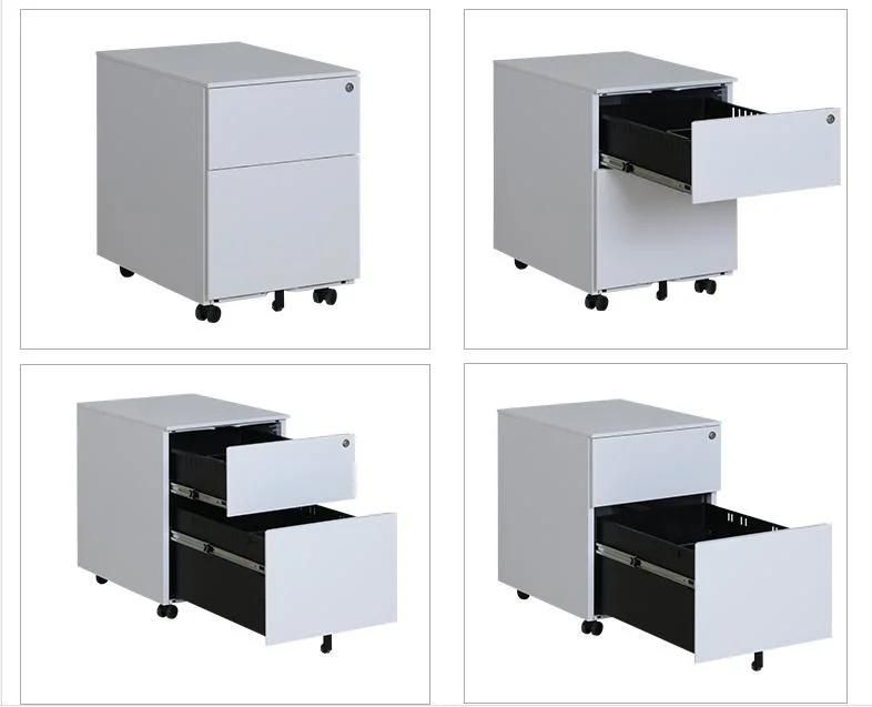 Metal 2 Drawer Mobile Pedestal