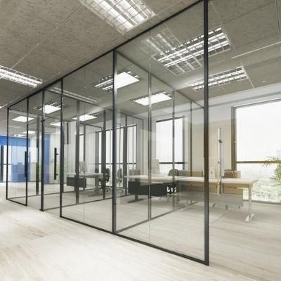 12mm Thickess Tempered Glass Aluminum Frame Demountable Partition Walls Price