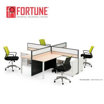 Modern Office Furniture 4 Seat Call Center Office Workstation (FOH-SS40-2828)