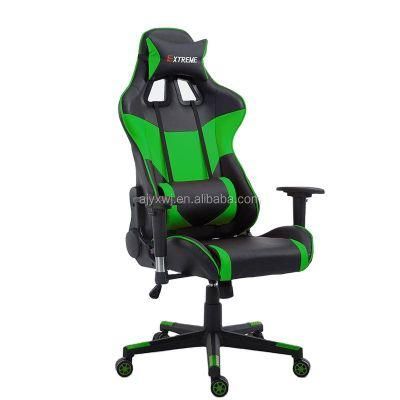 Black Green Reclining Swivel Gaming Chair with High Back