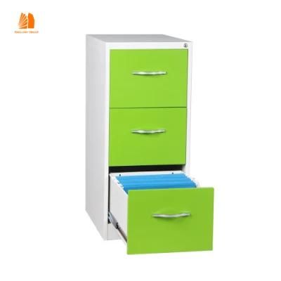Modern Colorful Office Furniture 3 Drawer Steel Office Filing Cabinets