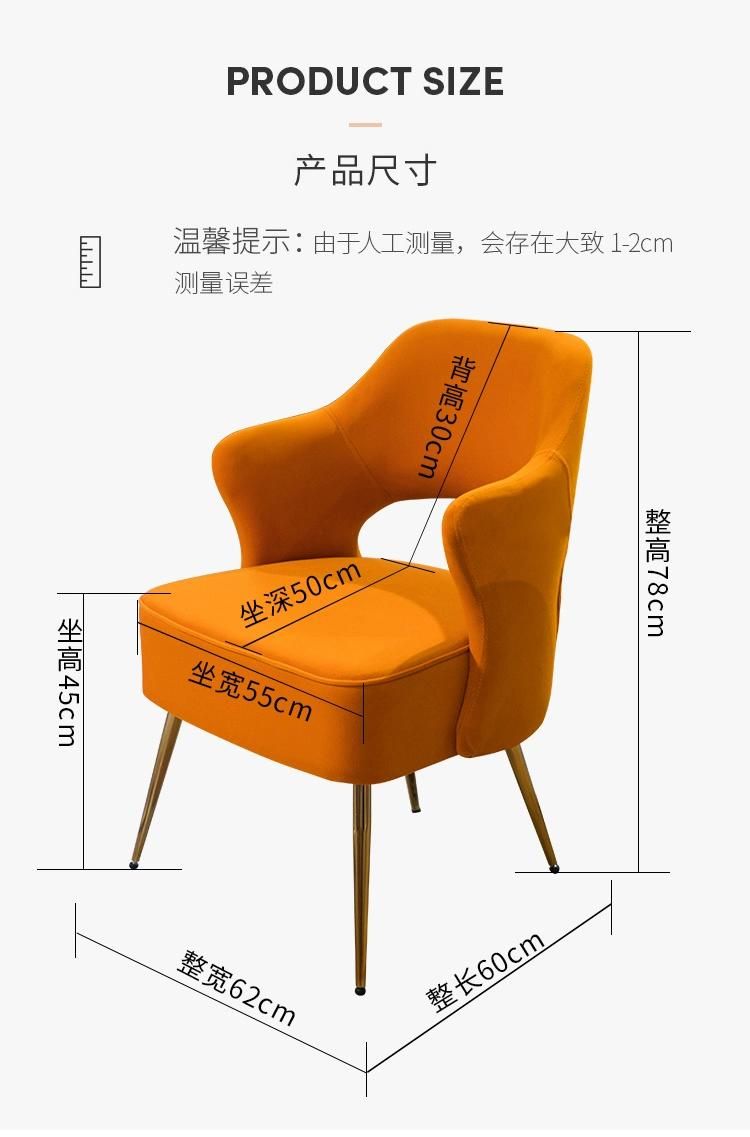 Factory Sale OEM Leisure Chair Lounge Chair with Metal Legs