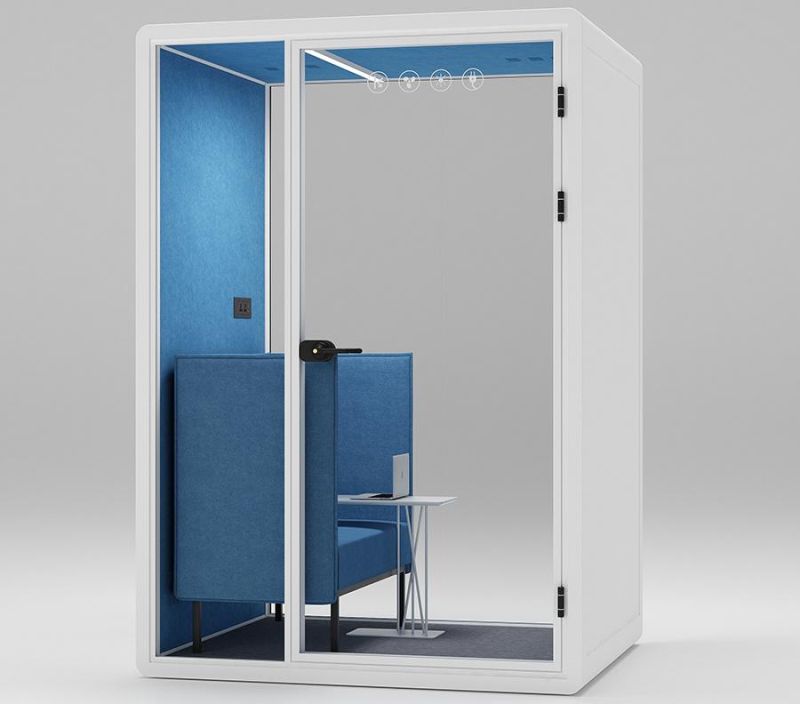 Privacy Phone Booth Indoor Soundproof Office Booth Work and Chat Sound Reduction Office Pod