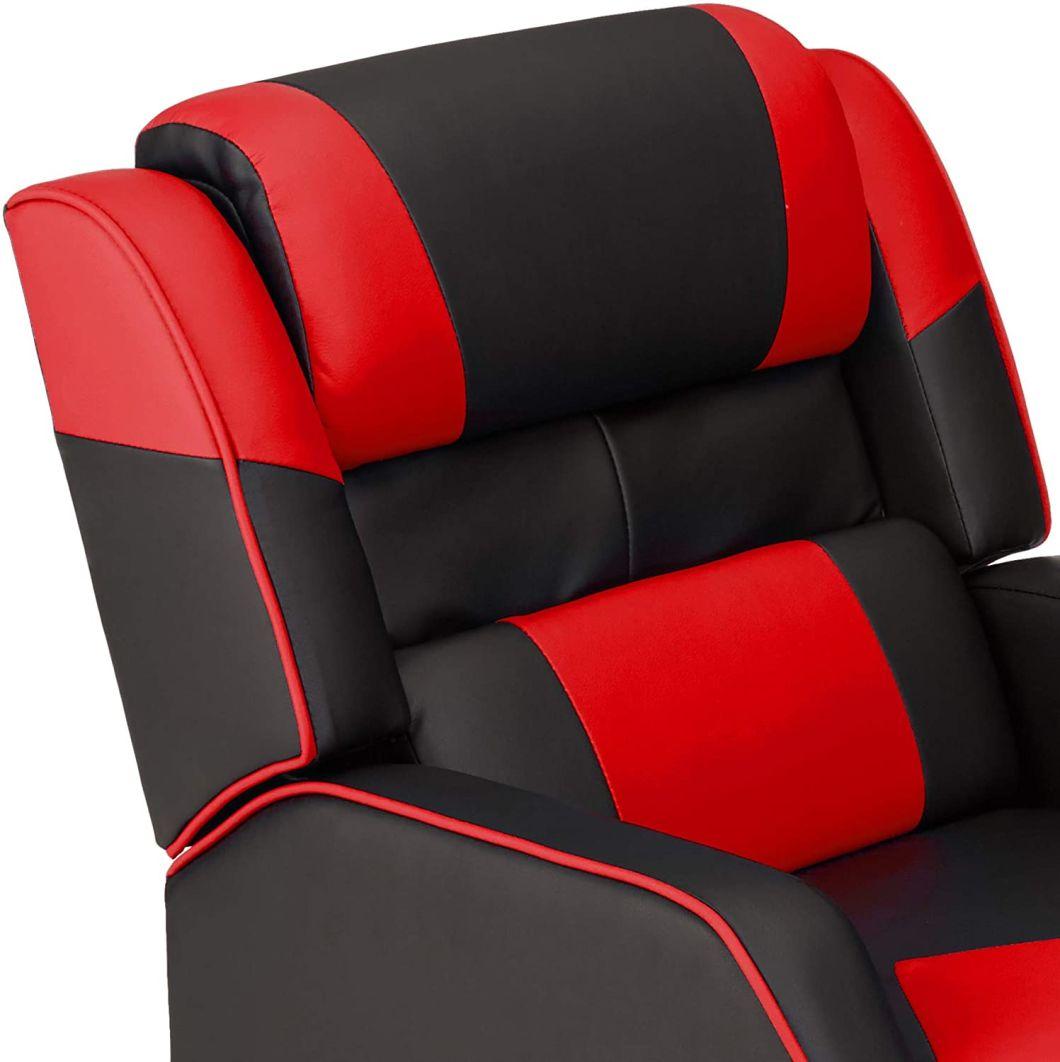 Youth Gaming Recliner with Headrest and Back Pillow Gaming Sofa