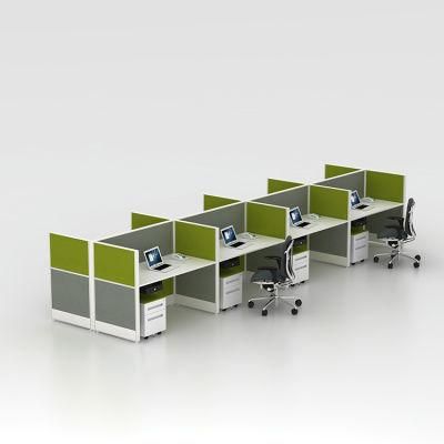 Fannai Modern Office Furniture Call Center Staff Office Workstation with Cabinet 4 Person Office Partition Workstations