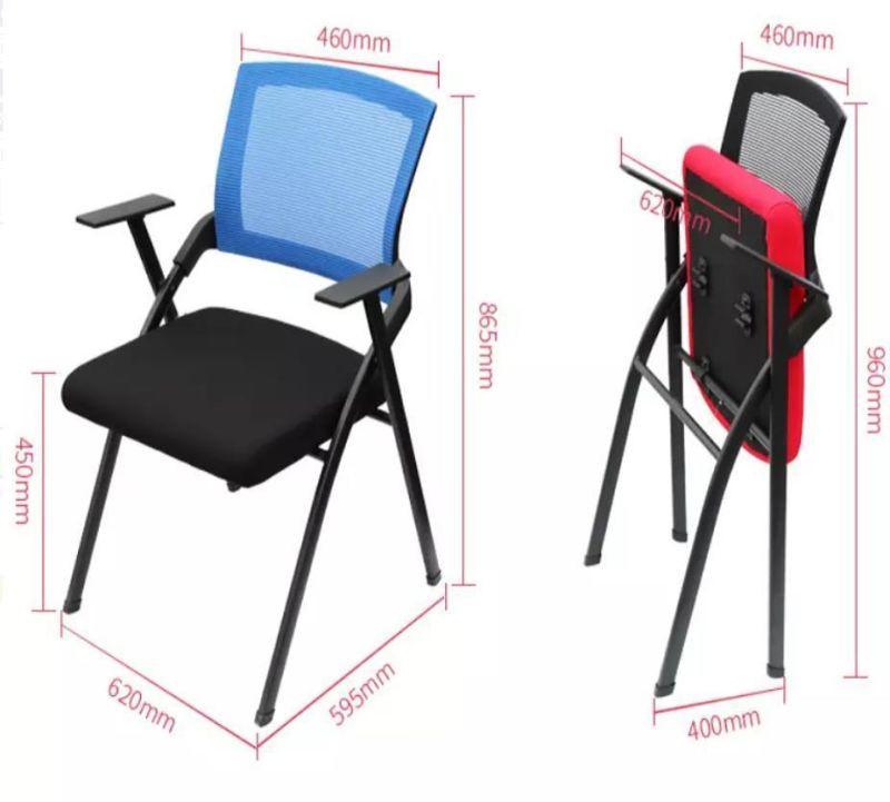 Folding Office Staff Meeting Stackable Training Waiting Chairs for Room