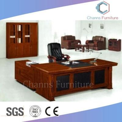 Top Quality Solid Wood Furniture Veneer Boss Table (CAS-VA14)