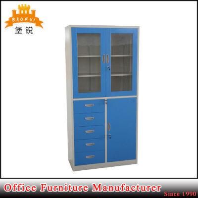 Glass Door Metal Filing Storage Cupboard