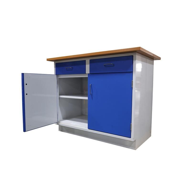 Best Selling Double Door Sheet Metal Storage Cabinet with 2 Drawer Manufacturer, Filing Cabinet Enclosure