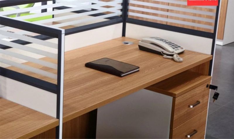 Modular Office Glass Cubicle Partitions Wooden Melamine Used Office Desks