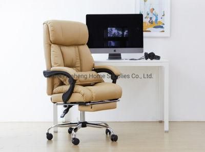 Office Chair PU Leather Black High Bank Reclining Office Chair Wood Working Chair Gaming Chair